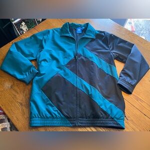 Men’s Adidas Full Zip Jacket Black & Green